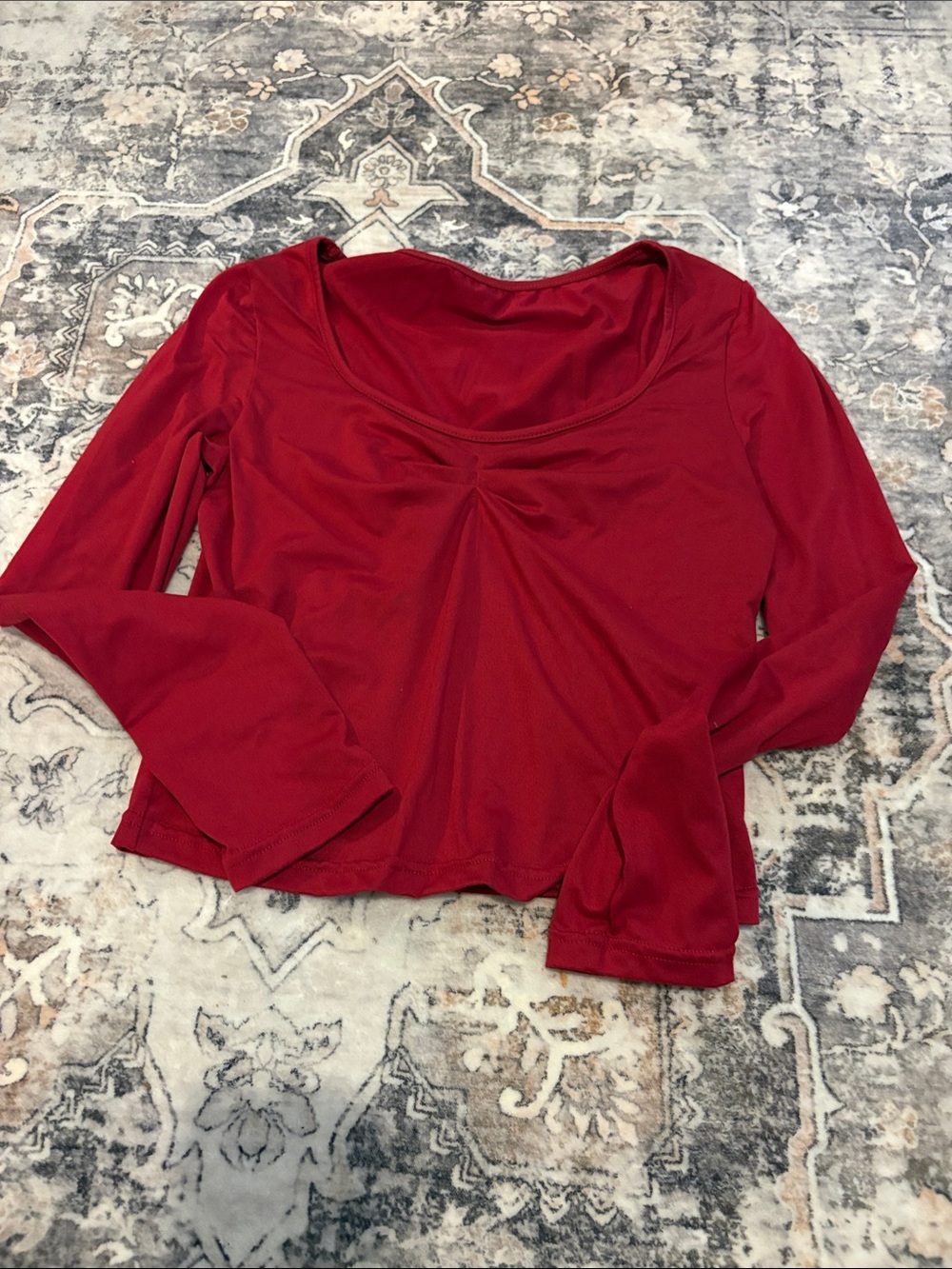Cherry red arie top